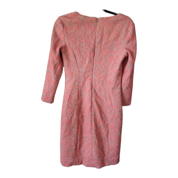 Shoshanna pink textured fitted cocktail dress size 6 - Picture 4 of 10